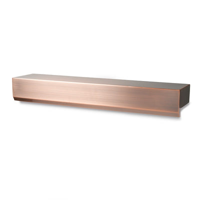 Atlantic Water Gardens 316 Stainless Steel Water Wall Spillway, Copper Finish