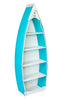 Amish-Made Nautical Rowboat Shaped Poly Bookshelves Book Shelf Bookshelf Book Shelves