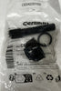 Plastic threaded piece and a cap with gasket in a plastic bag.