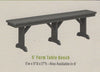 Amish-Made Poly Outdoor Benches in 5', 6', and 8' Lengths to fit our Farm and Dining Tables- Local Pickup ONLY in Downingtown PA