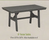 Amish-Made Poly Outdoor Dining Farm Table in 5', 6', and 8' Lengths - Local Pickup ONLY in Downingtown PA