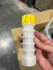 Internal part for pressure filter. White plastic tube with yellow cap.