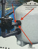 Diagram of the plumbing and parts for an Evolution Aqua Pressure Filter.