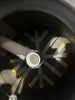 Internal piping of pressure filter. Showing the opening of the piping.