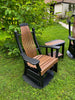 Amish-Made Poly Bentwood Style Swivel Glider Chair - Local Pickup ONLY in Downingtown PA