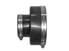 plastic PVC adapter with end clamps.