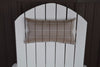 A&L Furniture Weather-Resistant Outdoor Acrylic Pillow for Adirondack Chairs, Cottage Tan