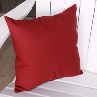 A&L Furniture Weather-Resistant Outdoor Acrylic Throw Pillow, Burgundy