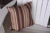 A&L Furniture Weather-Resistant Outdoor Acrylic Throw Pillow, Maroon Stripe