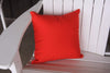 A&L Furniture Weather-Resistant Outdoor Acrylic Throw Pillow, Red