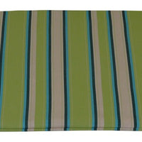 A&L Furniture Weather-Resistant Outdoor Acrylic Double Rocker Cushion, Lime Stripe