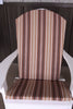 A&L Furniture Weather-Resistant Outdoor Acrylic Full Adirondack Chair Cushion, Maroon Stripe