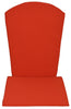 A&L Furniture Weather-Resistant Outdoor Acrylic Full Adirondack Chair Cushion, Red