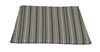 A&L Furniture Weather-Resistant Acrylic Outdoor Dining Chair Cushion, Gray Stripe