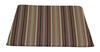 A&L Furniture Weather-Resistant Acrylic Outdoor Dining Chair Cushion, Maroon Stripe