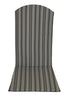 A&L Furniture Weather-Resistant Outdoor Acrylic Rocking Chair Cushion, Gray Stripe