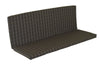 A&L Furniture Weather-Resistant Outdoor Acrylic Full Bench Cushion, Cottage Gray