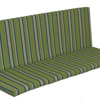 A&L Furniture Weather-Resistant Outdoor Acrylic Full Bench Cushion, Lime Stripe