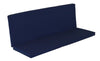 A&L Furniture Weather-Resistant Outdoor Acrylic Full Bench Cushion, Navy Blue