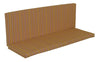 A&L Furniture Weather-Resistant Outdoor Acrylic Full Bench Cushion, Orange Stripe