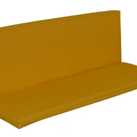 A&L Furniture Weather-Resistant Outdoor Acrylic Full Bench Cushion, Yellow