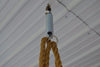 Closeup of A&L Furniture Co. Rope Kit hanging from ceiling springs