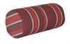 A&L Furniture 18" Weather-Resistant Outdoor Acrylic Bolster Pillow, Red Stripe