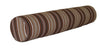 A&L Furniture 36" Weather-Resistant Outdoor Acrylic Bolster Pillow, Maroon Stripe