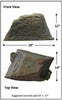 External dimensions of DekoRRa® Mock Rock™ Model 106 Faux Stone