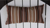 A&L Furniture Weather-Resistant Bistro Chair Head Pillow, Maroon Stripe