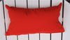 A&L Furniture Weather-Resistant Bistro Chair Head Pillow, Red