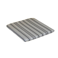 A&L Furniture Weather-Resistant Bistro Chair Cushion, Gray Stripe