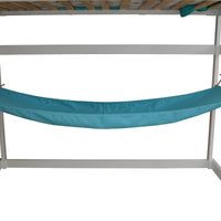 A&L Furniture Weather-Resistant Indoor/Outdoor Acrylic Hammock, Aqua