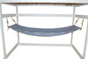A&L Furniture Weather-Resistant Indoor/Outdoor Acrylic Hammock, Blue Stripe