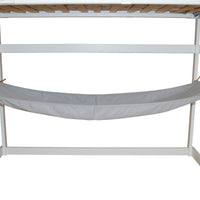A&L Furniture Weather-Resistant Indoor/Outdoor Acrylic Hammock, Gray
