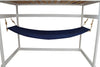 A&L Furniture Weather-Resistant Indoor/Outdoor Acrylic Hammock, Navy Blue