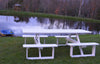 A&L Furniture Co. 8' Amish-Made Rectangular Poly Walk-In Picnic Tables