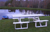 A&L Furniture Co. 8' Amish-Made Rectangular Poly Walk-In Picnic Tables