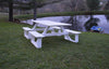 A&L Furniture Co. 8' Amish-Made Rectangular Poly Walk-In Picnic Tables