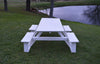 A&L Furniture Co. 8' Amish-Made Rectangular Poly Walk-In Picnic Tables