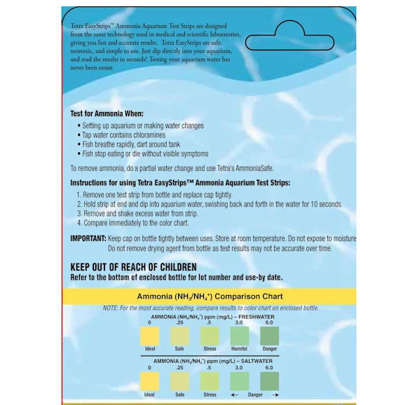 Illustration of Aquarium Practical Precautions Ammonia