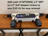 A set of Evolution Aqua EVO UV Professional Ultraviolet Clarifiers with flexible hoses and ballast boxes.