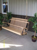 A&L Furniture Co. Amish-Made Hickory Porch Swing, Natural Finish
