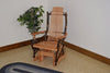 A&L Furniture Amish-Made Hickory Glider Rocker, Natural Finish