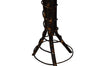 Closeup of bent hickory legs on A&L Furniture Amish-Made Hickory Accent Tables