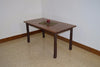 A&L Furniture Amish Hickory 5' Farm Dining Table, Walnut Finish