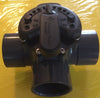 Front view of Three-Way Valve for Flow Control Applications