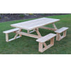 A&L Furniture Co. 8' Amish-Made Rectangular Cedar Walk-In Picnic Table