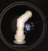 Inside of the Helix Pond Skimmer, shown with submersible pump