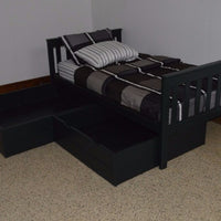 A&L Furniture Company VersaLoft 2 Piece Twin Bed Drawers, Dark Green